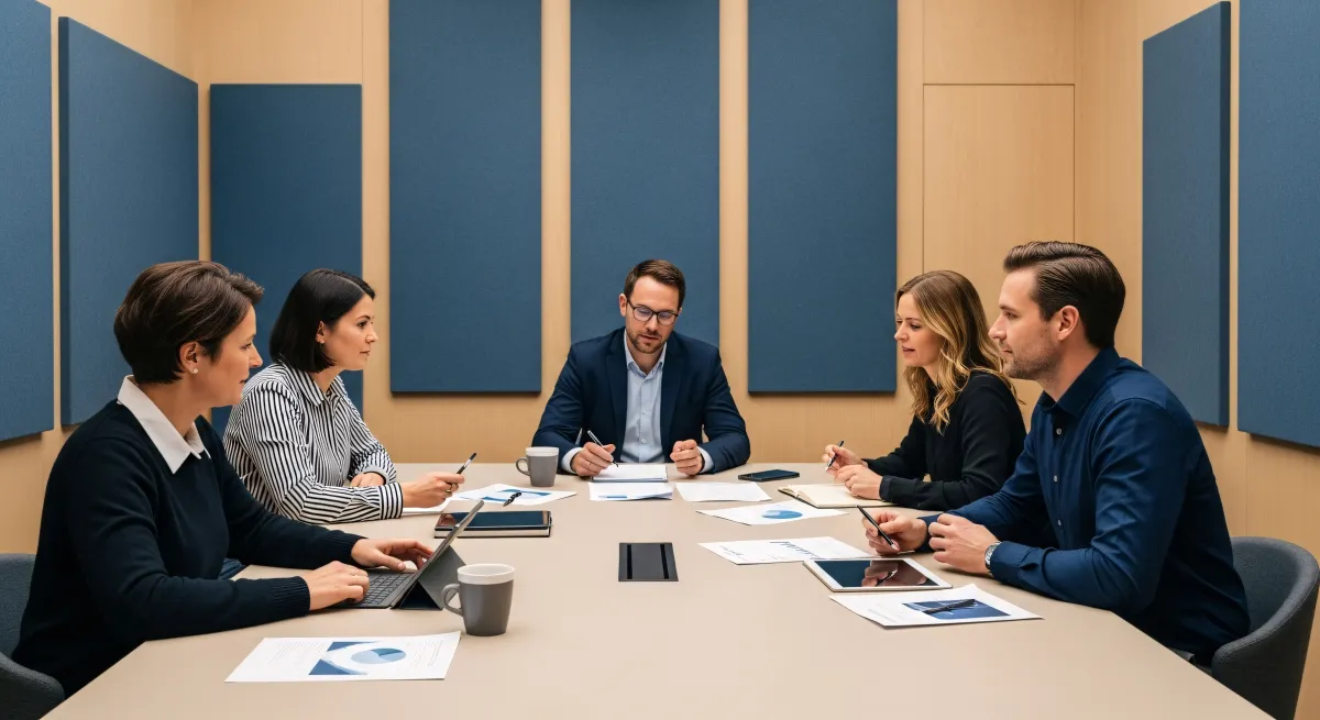 Equipo profesional asesorando en finanzas